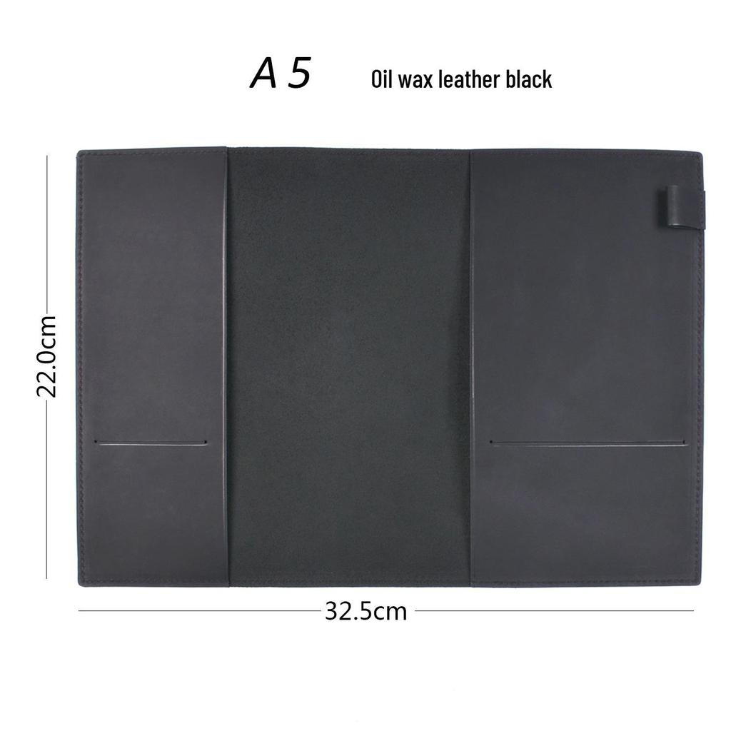 Genuine Leather A5/A6/B6 Notebook Cover - Top Layer Vegetable Tanned Protective Envelope Case