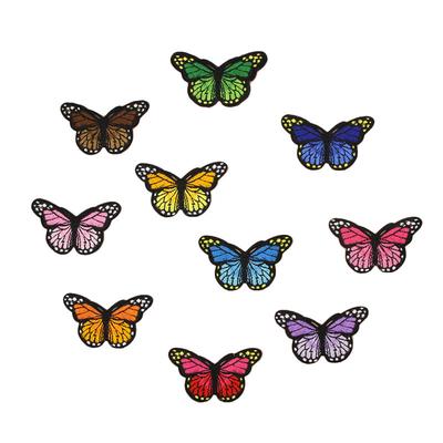 14 PCS Butterfly Patches Iron On Patches Embroidered Sew On Patches Custom Badge Arts Crafts DIY Decor Applique Patches for Backpack Jacket Jeans T-Shirt Cap Shoes Repair Decorative Patches