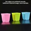 10pcs/Pack Mini Plastic Flower Seedling Nursery Pot with Pallet Colorful Square Plant Pot Indoor Outdoor Flower Plant Containe