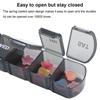 Capsules Organizer 7 Days Pill Storage Box Mini Dispensers Medicine Boxes Travel Pill Case