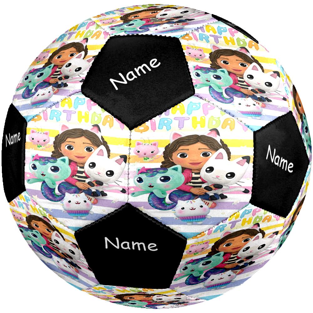Custom Name Gabby’s Dollhouse Theme Size 5 Soccer Ball, Suitable for Both Indoor and Outdoor Matches, a Gift Suitable for Everyone.