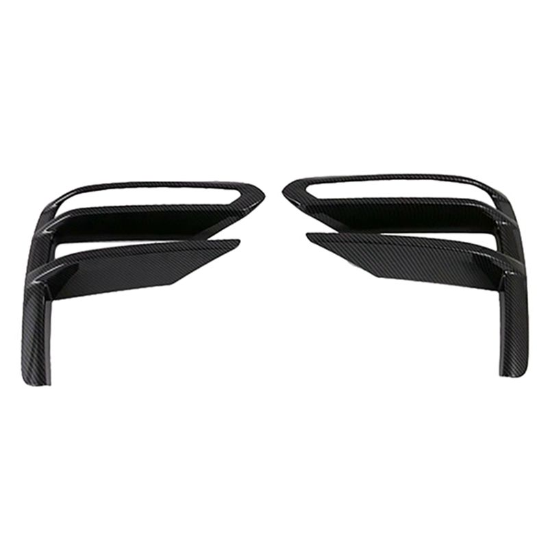 Authentic For Kia Forte Cerato K3    Car Carbon Fiber Front Fog Light Lamp Cover Trim Foglight Bezel Decoration Fram Carbon Fiber Pattern