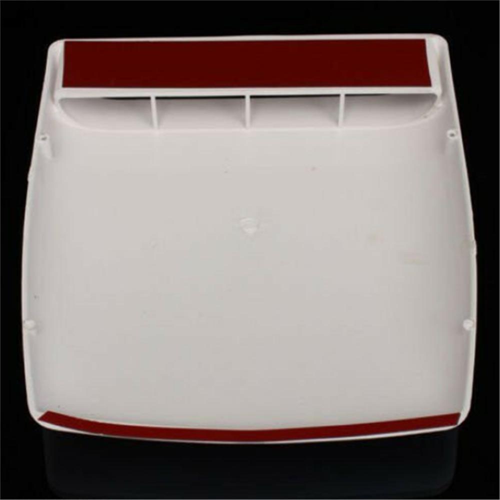Car Suv Decorative Air Flow Intake Hood Scoop Vents Bonnet Cover White Universal