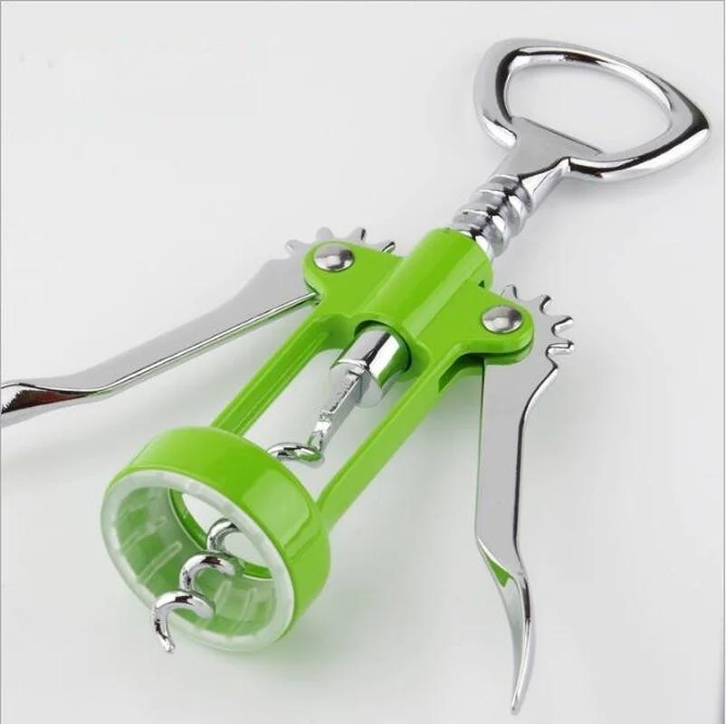Multifunctional Wine Corkscrew Stainless Steel Beer Wine Opener Holiday Gifts Zinc Alloy Kitchen Gadgets Random Colors