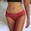 Women Sexy Transparent Lace Lingerie G String Panties Low Waist Hollow Out Underwear Temptation Intimates