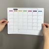 1pc Whiteboard Fridge Calendar Planner -Erasable Monthly Organizer with FreeEraser and Pen -Plastic Daily WorkstationAccessory F