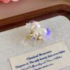 Crystal Shoes Decorations Korean Transparent Jelly Shoes Decorative Shoe Buckle Handmade DIY Beaded Flower Hole Shoe Accessories