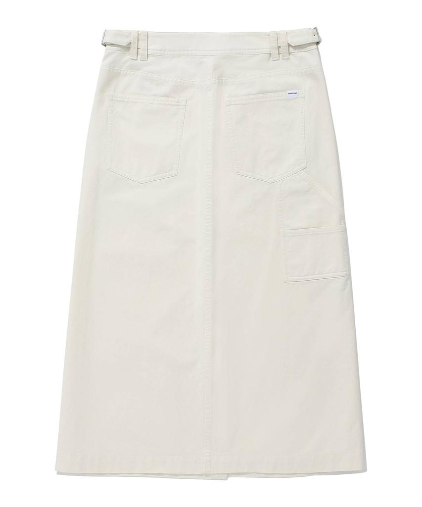 COVERNAT WOMAN Cotton Fatigue Skirt Ivory