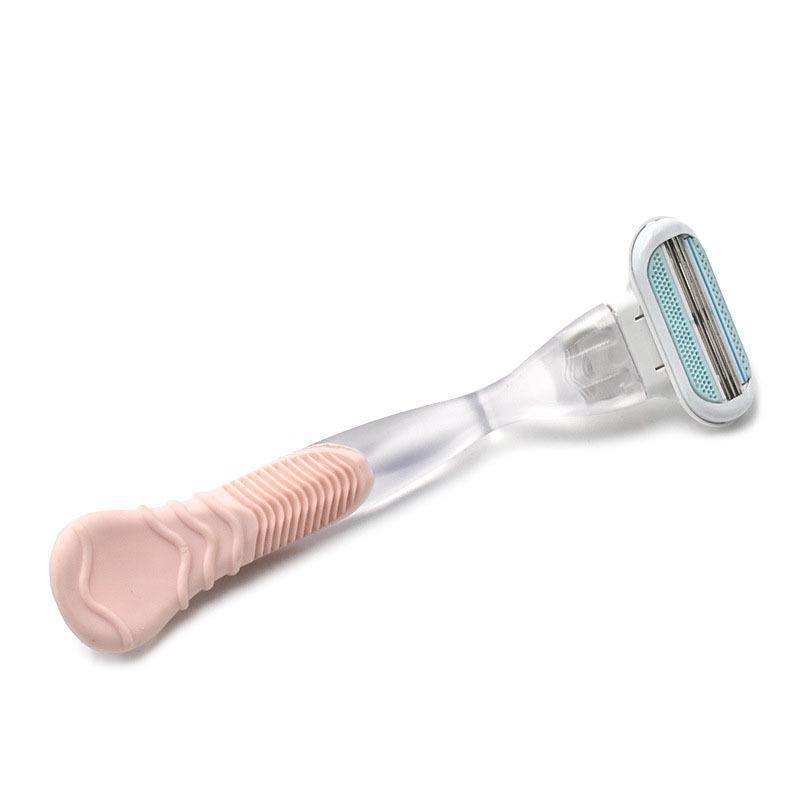 Three-Layer Women's Manual Razor for Easy Armpit and Leg Hair Removal