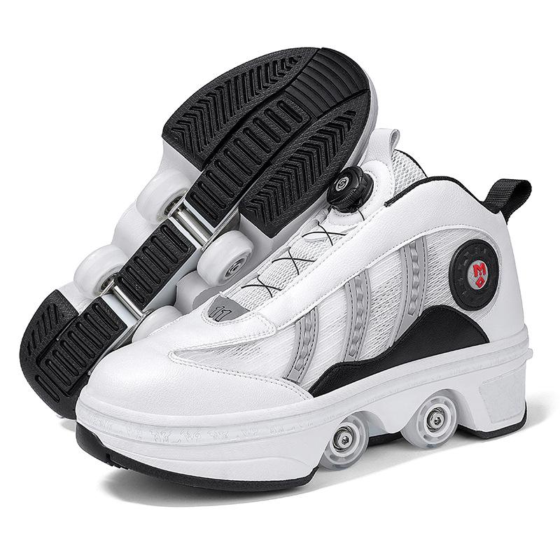 

Foreign trade children s runaway shoes boys LED luminous shoes USB charging girls outdoor sports student skates 42