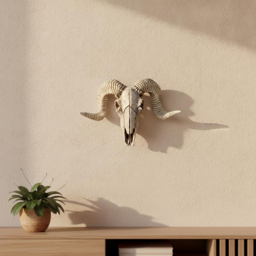Resin Pickup Skull Wall Decoration Easy to Install for Living Room