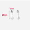 Real 925 Silver Irregular Beans Water Droplet Stud Earrings For Women Classic Fine Jewelry Exquisite Accessories