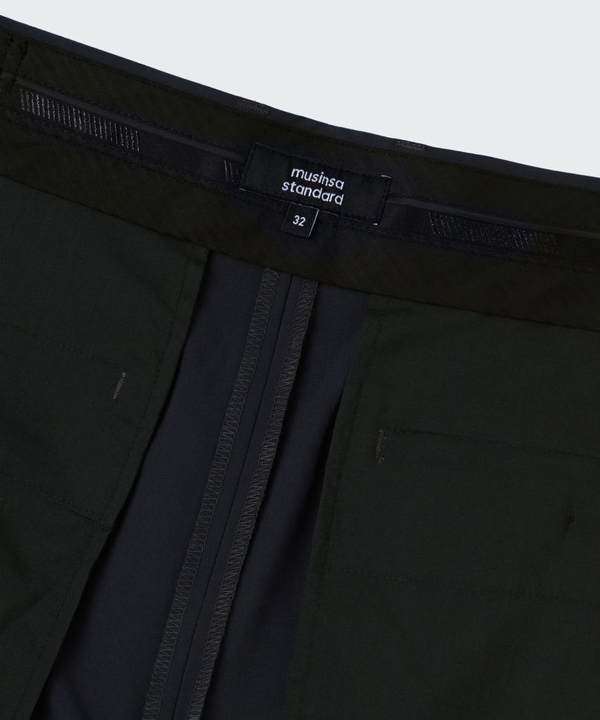 MUSINSA STANDARD [Cooltandard] Real Wide Hidden Banding Slacks [Navy]