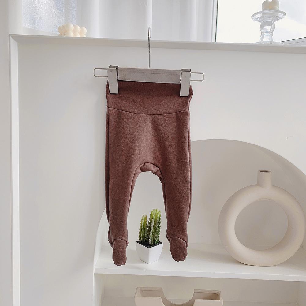 

Леггинсы и верхняя одежда в полоску с высокой талией для мальчиков и девочек на весну и осень 66 cm