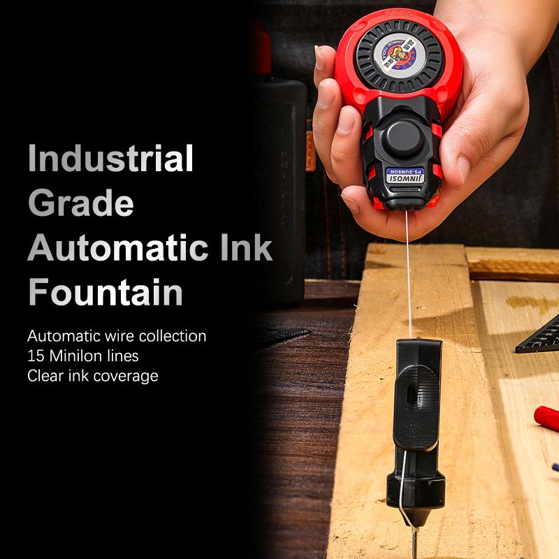Woodworking Tool Carpenter Manual Ink Marker Scriber With Chalk Lines Woodworking Scriber Ink Fountain Marking Tools