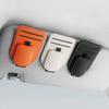 Sunglass Holder For Car Sun Visor, Magnetic Leather Vehicle Eyeglass Hanger Clip, Automotive Interior Glasses Card Organizer