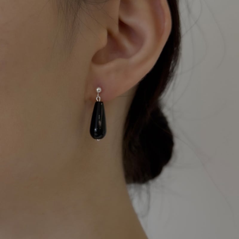 TIEDE Onyx Drop Earring