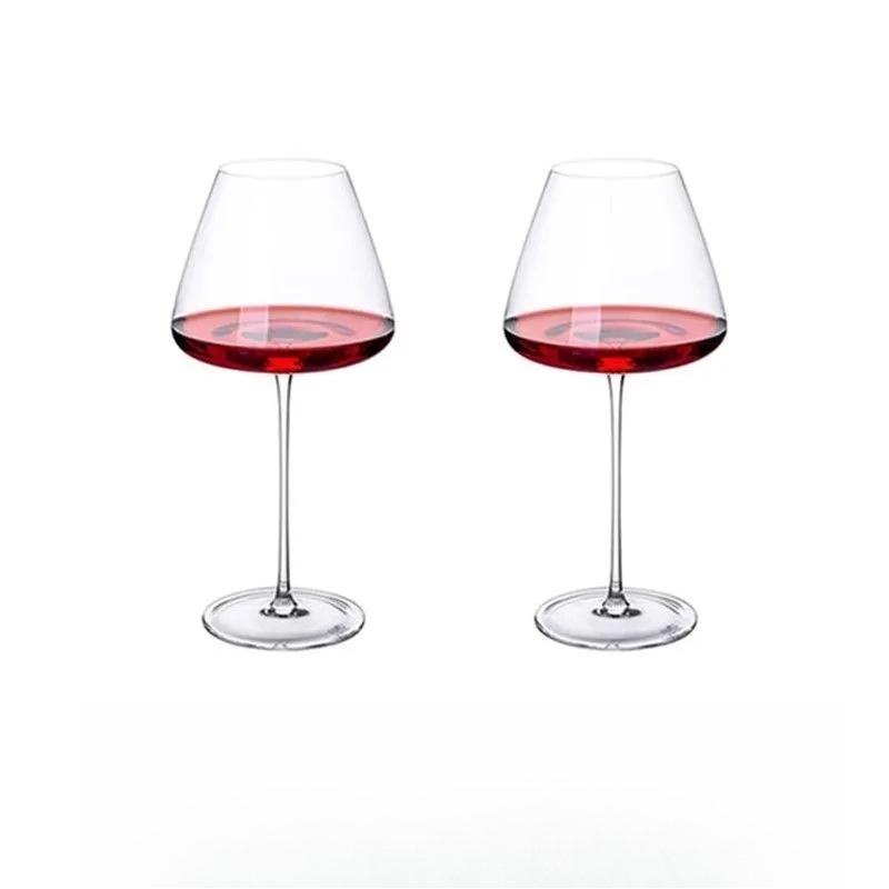 

720мл Чистий ручної роботи Бургундський Келих для вина Келих Скло Великий живіт Келихи для вина Келих для червоного вина Набір Розкішне кришталеве скло Графин Тверезий Келих для винограду 720ml