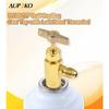 R1234YF Self-Sealing Can Tap with Left Hand Threaded, 1/2’’ To 1/4’’ SAE Dispenser Valve AC Refrigerant Bottle Opener, Fits for R1234YF Automotive Air