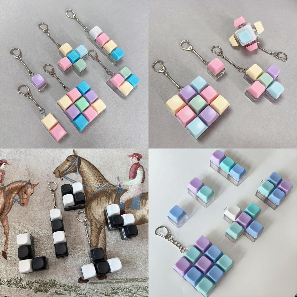 Plastic Toy Set With Keychain For Stress Relief And Hand Coordination