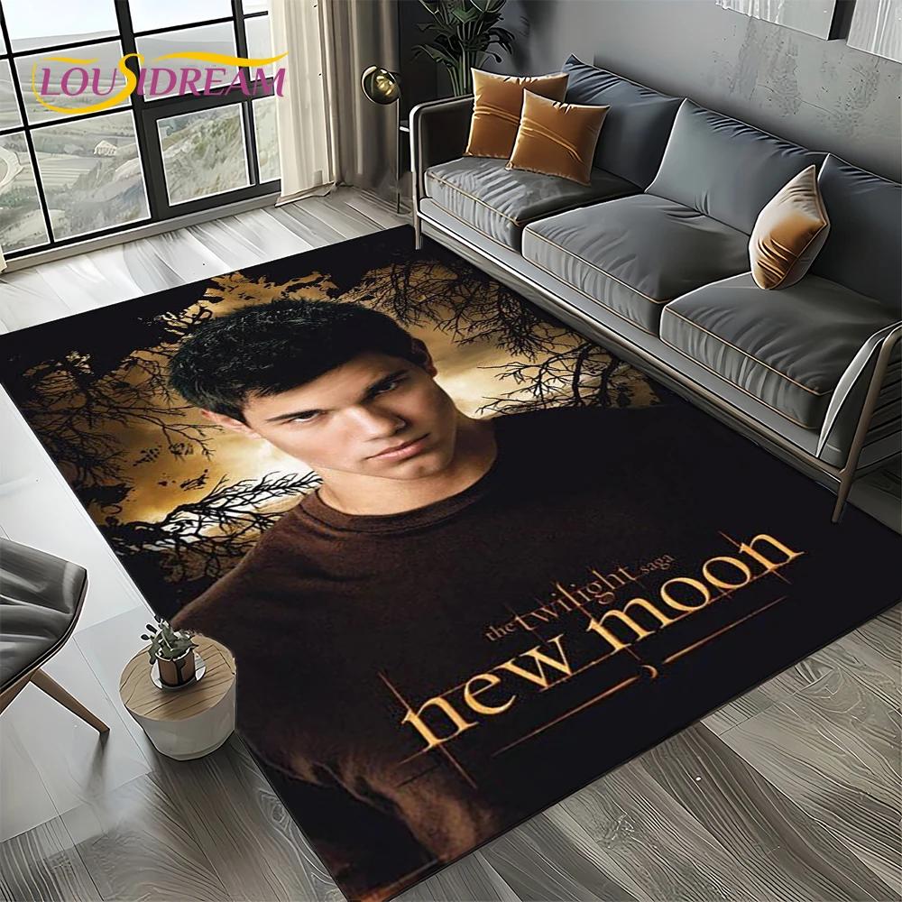 Twilight Saga Serie Edward Bella Film Teppich für Wohnzimmer Schlafzimmer Zuhause Sofa Dekoration, Kinder Teppich Rutschfeste Bodenmatte