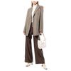 Bally Chain Underarm Bag Leather Shoulder Bag Women Bags Beige 6239075-WHITE