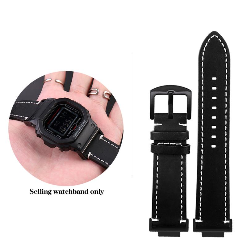 DW-5600 Vintage Rindsleder Uhrenarmband Für G-SHOCK Casio DW5600 GW-B5600 GW-M5610 GA 110 120 GA2100 Armband Uhrenarmband