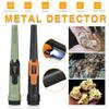 Handheld Metal Detector Portable 360 Positioning Rod Detector Waterproof Pinpoint Sound Vibrate Alarm 10 kHz 30m 9V
