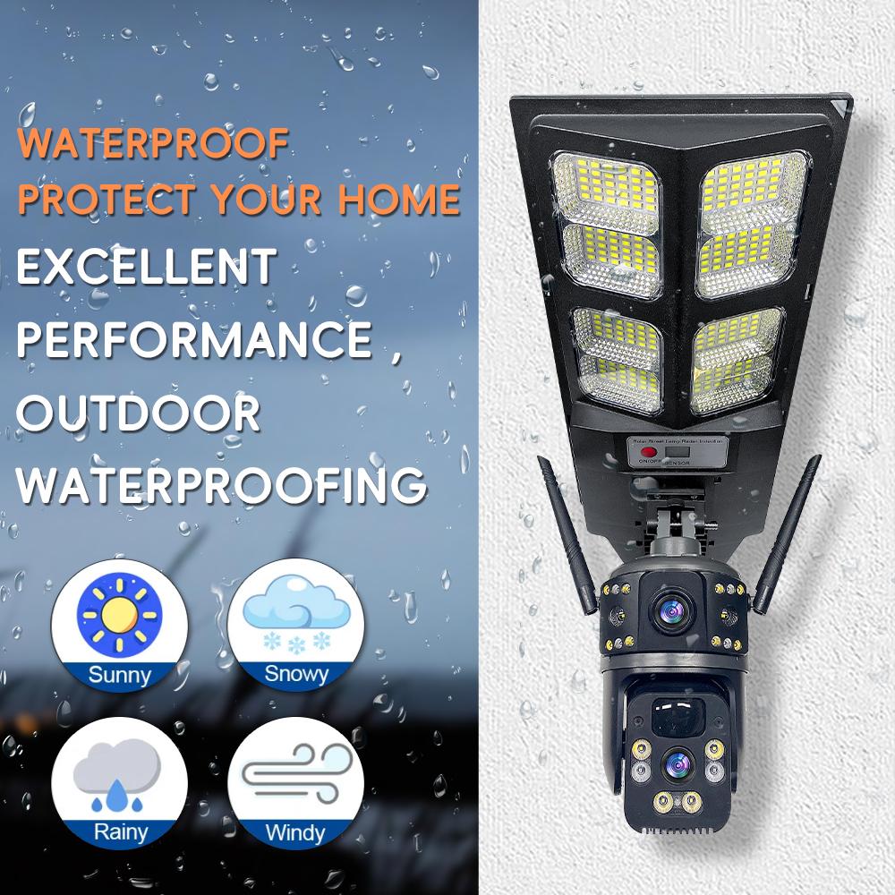 LED Lighting & WiFi 4G Surveillance Cameras, Solar-powered Security IP Cameras, Intelligent Radar-sensing Streetlights
