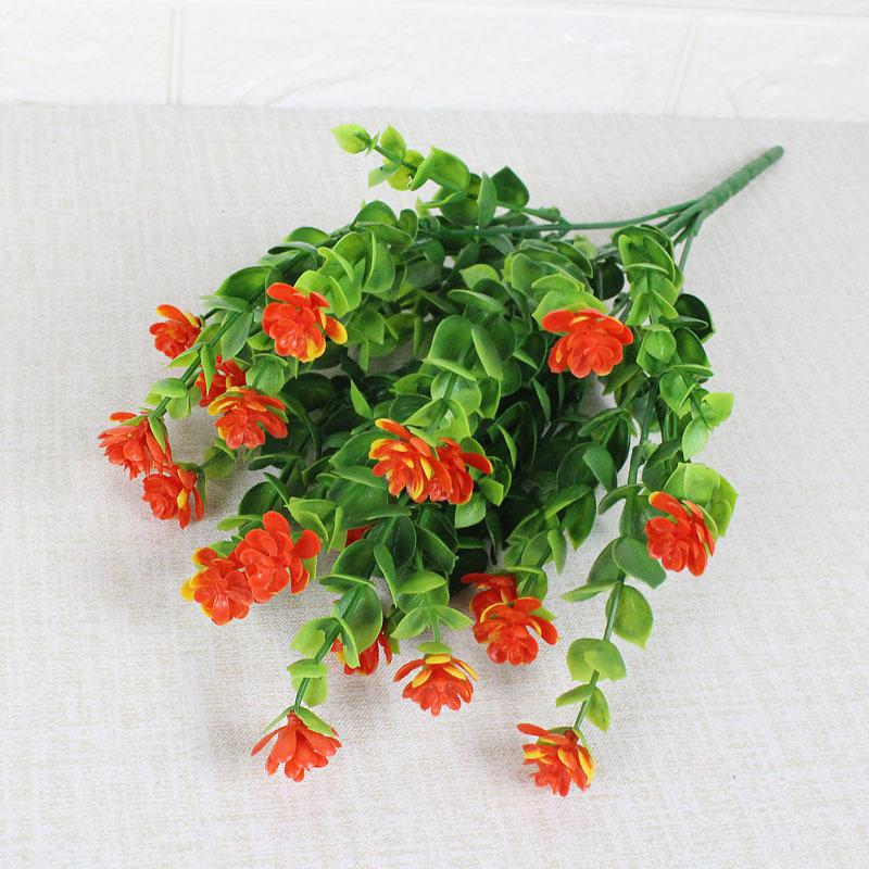 3 Stück Künstliche Blumen Outdoor Anti-UV Begrünung Strauchpflanzen für Zuhause Küche Büro Hochzeit Gartendekoration Kunstblumen