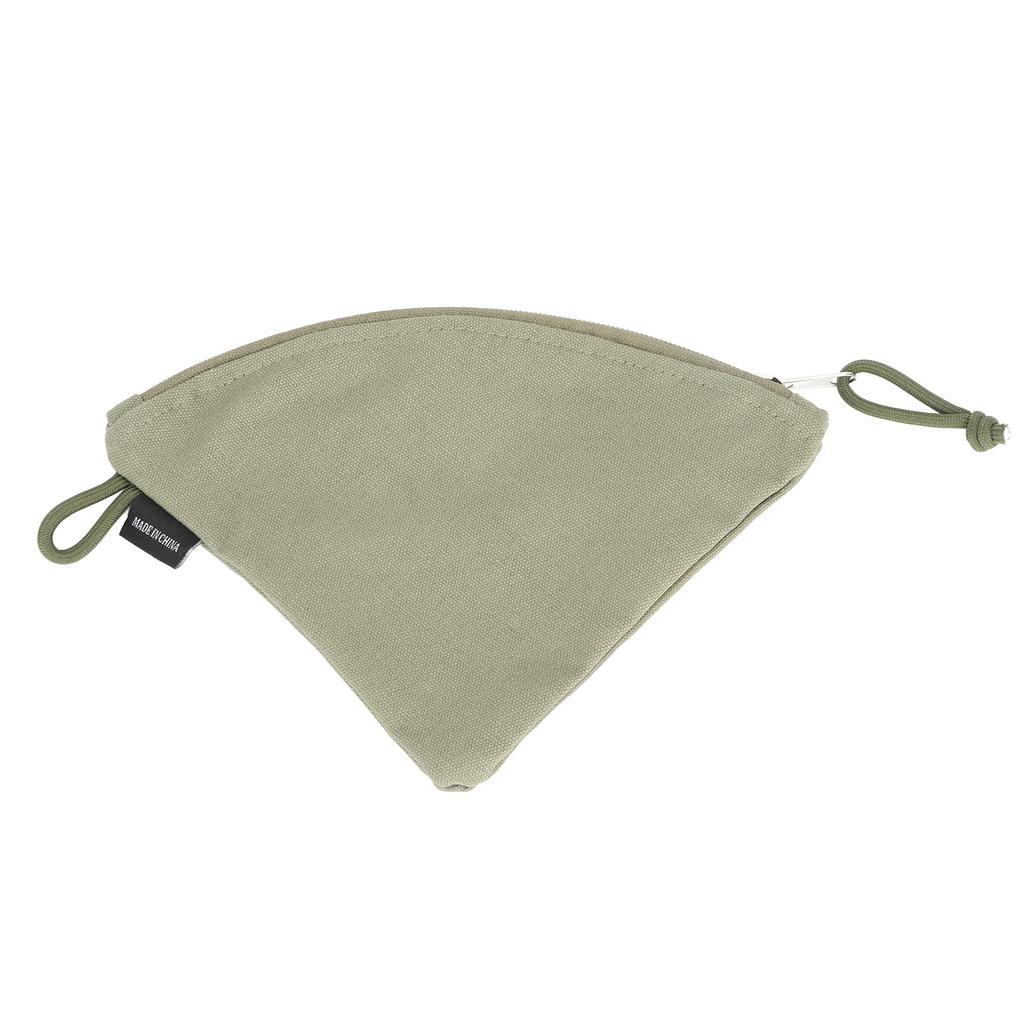 Coffee Filter Holder Canvas Waterproof Reusable Coffee Conical Filter Paper Storage Bag for Travel Picnic