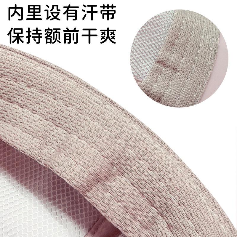 New sunscreen cap, dome outdoor cycling visor, women's breathable adjustable solid color big eaves hat