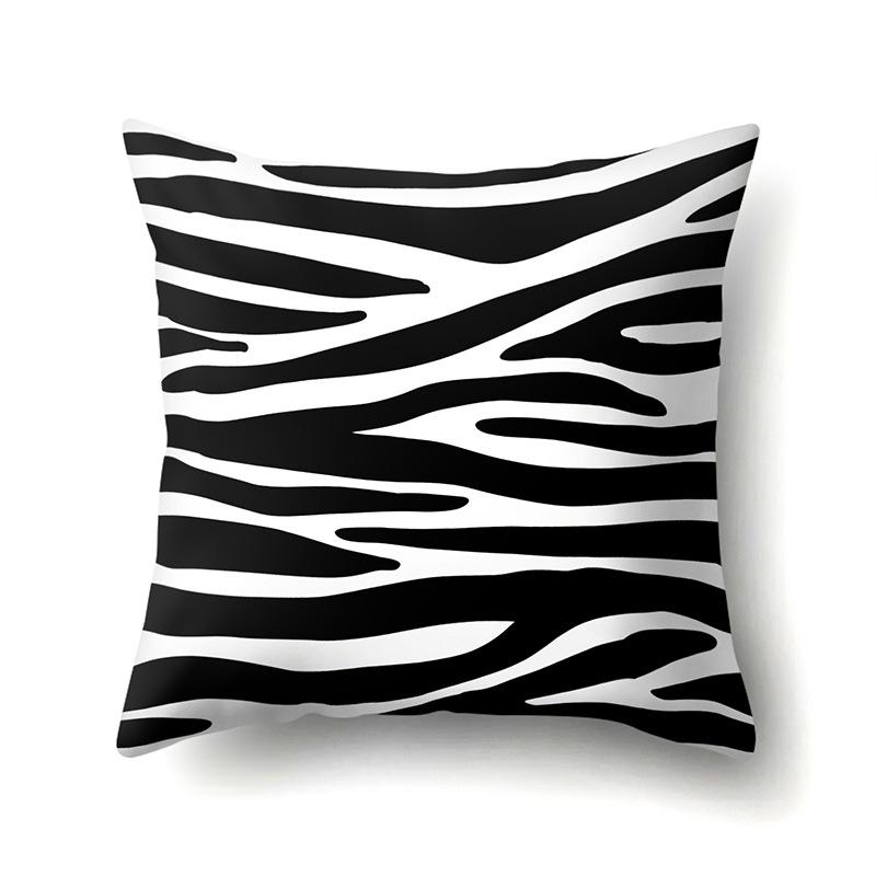 Motif Léopard Nordique Moderne Abstrait Taie d'Oreiller en Polyester Décoration de Voiture Maison Imprimée Taie d'Oreiller Repose-Lombaire