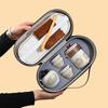 HengSheng Portable Ceramic Kung Fu Travel Tea Set