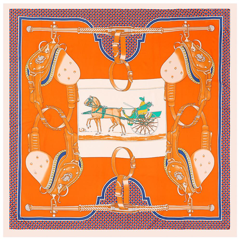 

Шелковый платок женский Большие шали палантины Принт лошади Квадратные шарфы Эшарпы Фуляры Женские Накидка Банданы 130*130СМ 130x130cm