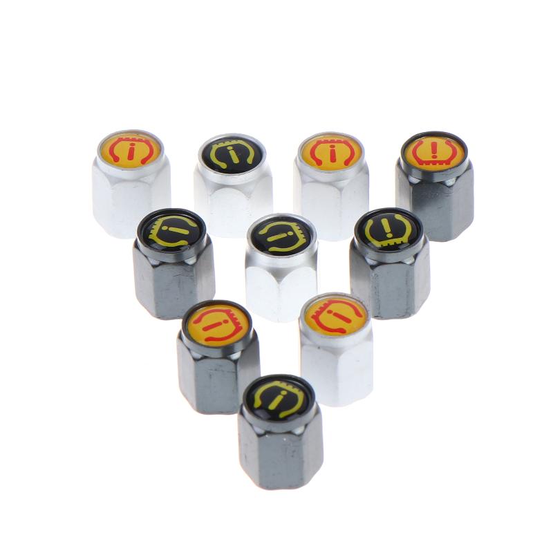 Car Tire Valve Stems Caps Set of 4 Universal Fit Dustproof Durable for All Cars Valve Stems 1