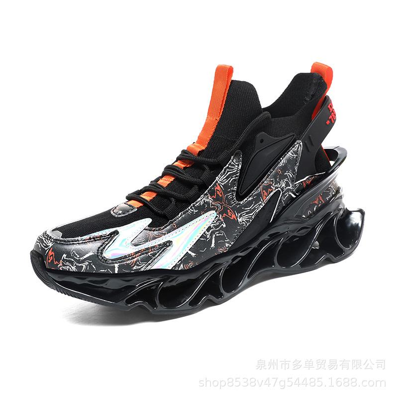New fly-woven socks blade non-slip breathable sports running shoes breathable comfortable non-slip casual running