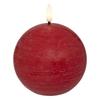 Molia Led Ball Candle Red 10Cm