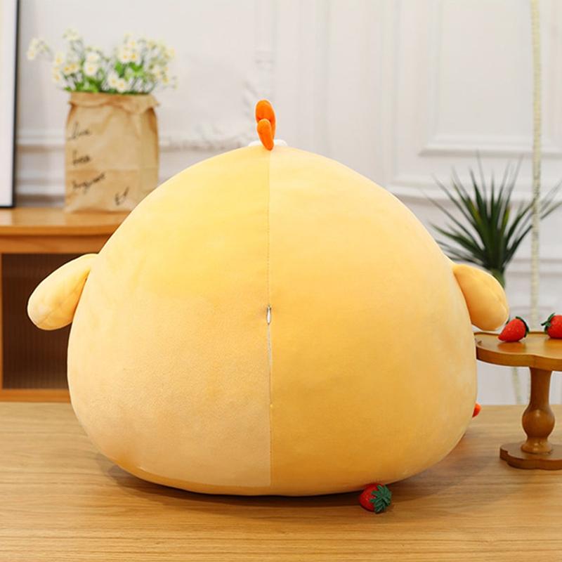 20-80cm Cotone Piumino Pollo Ripieno Morbido Giallo Pollo Peluche Cuscino Coccoloso Animale Peluche Bambola Giocattolo Confortante per Bambini Regalo
