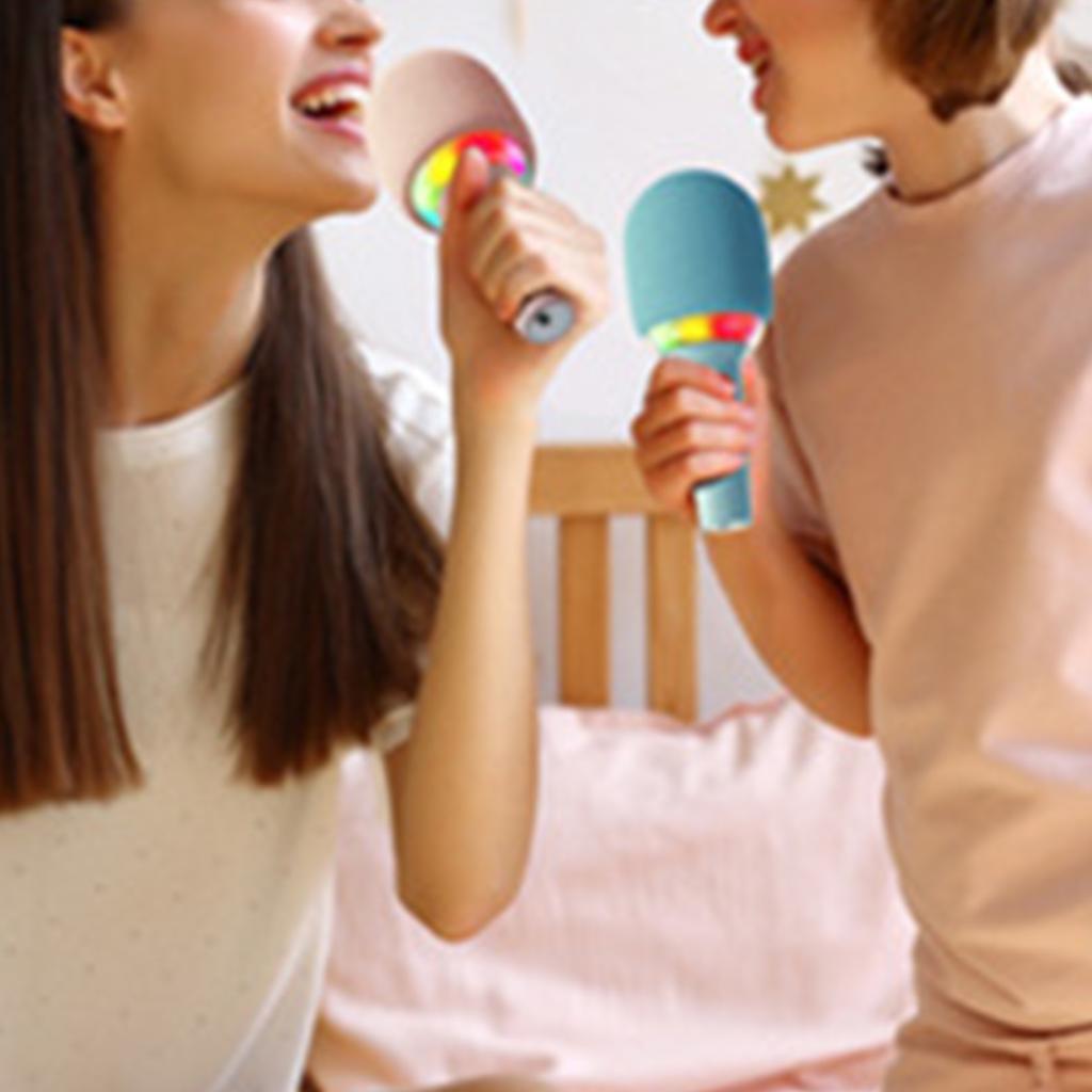 Wireless Singing Microphone Bluetooth Stable Microphone Sound Integrated Portable Handheld Mic for Home