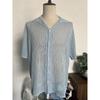 Herren Casual Kurzarm Strickjacke Hemd Sommer Einfarbig Atmungsaktiv Oberteil