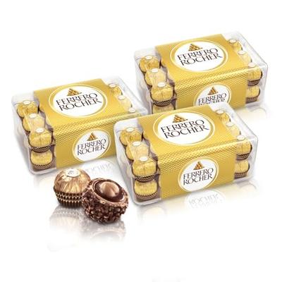 Ferrero Rocher Haselnuss Vollmilchschokolade, 30 Stück x 3 Schachteln, 1125g, perfekt für den White Day, Neujahr oder jeden Anlass. Ein beliebtes Geschenk, stilvolles Souvenir
