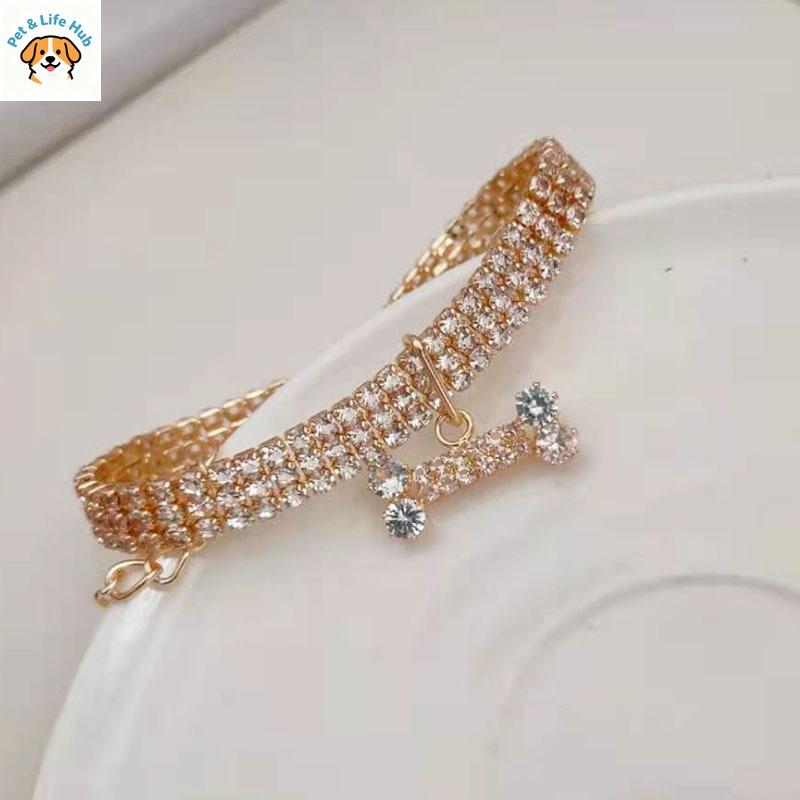 Animal de compagnie avec collier en diamant chaîne de cou pour chien chaîne chat-chien collier de Noël collier pour chat collier décoratif pour chien accessoires pour animaux de compagnie