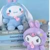 Anime Cartoon Sanrio Kitty Plush Doll 25cm Cute Kuromi Melody Pillow Doll Transfer Rabbit Cinnamoroll Lovely Gift Girl Plush Toy