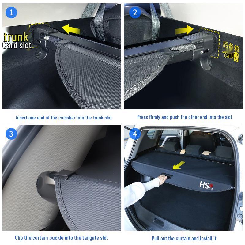 Venucia T70 Trunk Cover Tailgate Partition Sunshade Interior Accessory