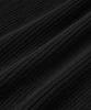 Beulaendideu Hard Twist Ribbed Henley Neck Knit [Black]