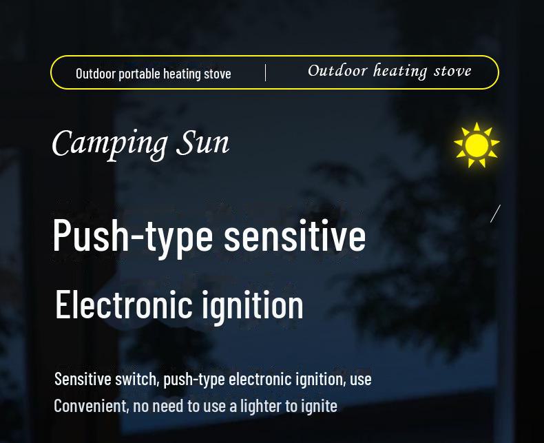 Portable Outdoor Heater: Mini Sun Stove for Camping and Tent Heating