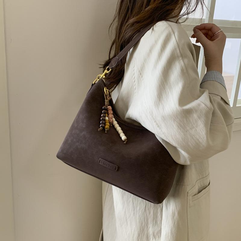 Retro handbag bag women's autumn and winter 2025 new niche design messenger bag casual one shoulder underarm dumpling bag