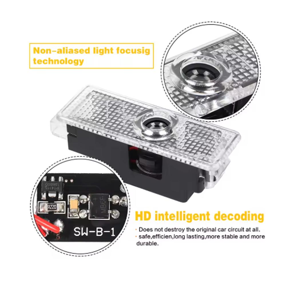 2PCS-LED Car Door logo Projector Lamps Welcome Light For Mini BMW M E90 E60 F18 E46 F30 F20 M2 M5 M3 E87 M4 X3 X5 X1 Accessories