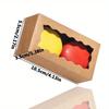 25pcs Brown Kraft Paper Gift Packaging Box Macaron Boxes with Clear Display Window Mini Cookie Boxes Candy Treat Boxes